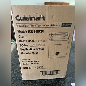 *NEW IN BOX* Cuisinart Ice Cream Maker